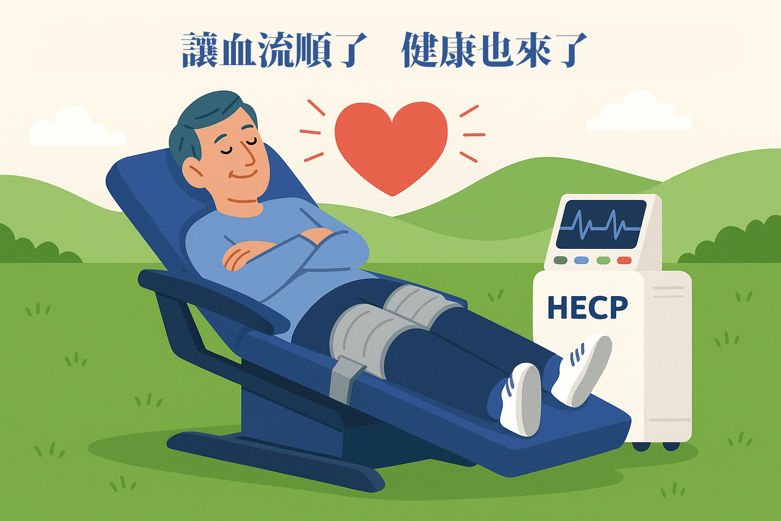 HECP螺旋體外反搏系統是什麼？改善血液循環、保護心血管一次看懂