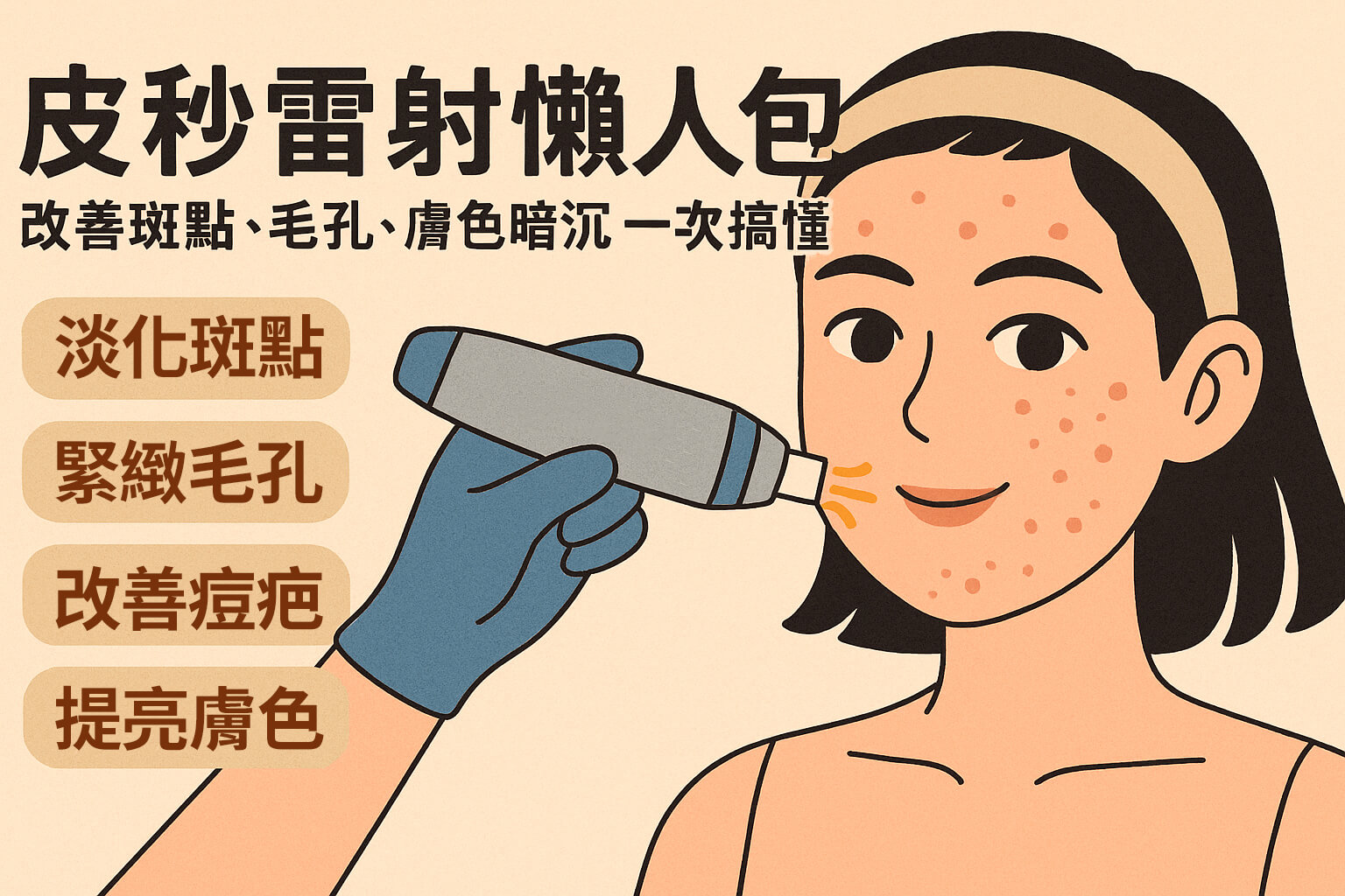 皮秒雷射功效｜改善斑點、毛孔、膚色暗沉一次搞懂