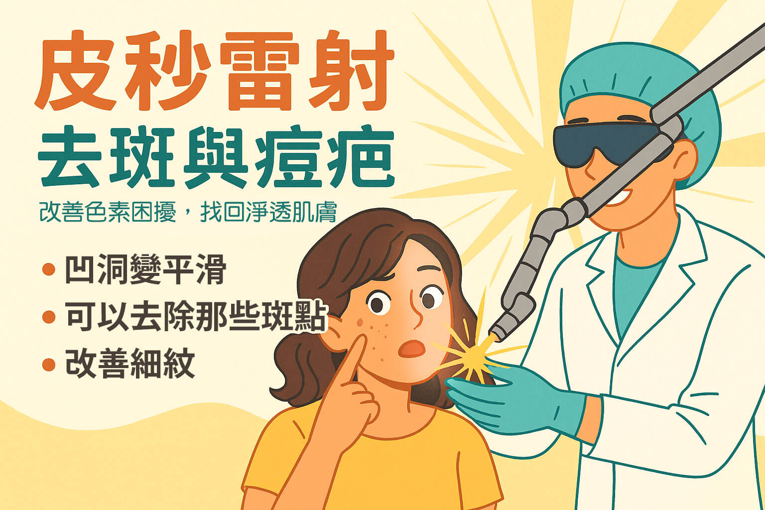 皮秒雷射去斑與痘疤全攻略｜改善色素困擾，找回淨透肌膚