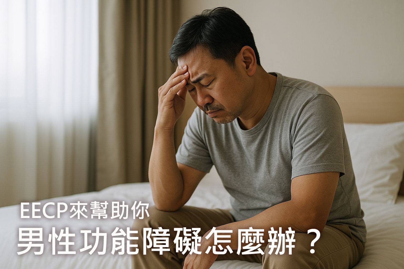 男性功能障礙怎麼辦？EECP從血流改善找回男性自信力
